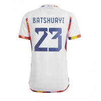 Camiseta Bélgica Michy Batshuayi #23 Visitante Equipación Mundial 2022 manga corta